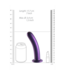 Ouch! Metallic Paarse G-Spot Dildo 17,7 cm Van Zacht Siliconen Met Zuignap