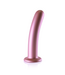 Ouch! Rose Gold Soft Silicone G-Spot Dildo with Strong Suction Cup 7''