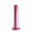Ouch! Weicher Roségold G-Punkt-Dildo 17,7 cm mit starkem Saugnapf