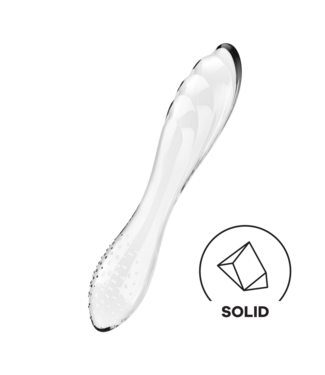 Satisfyer Satisfyer Glass G-Spot Dildo 16 cm Met Texturen Transparant Luxe