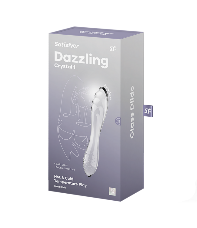 Satisfyer Satisfyer Glass G-Spot Dildo 16 cm Met Texturen Transparant Luxe