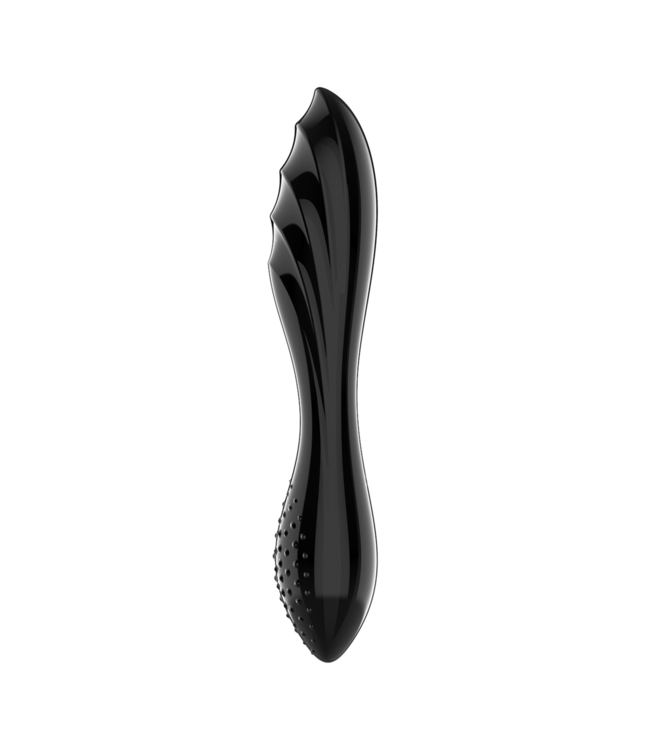 Satisfyer Satisfyer G-Spot Glazen Dildo 16,5 cm Met Dubbele Textuur Voor Warm & Koud Gebruik
