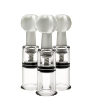 XR Brands Drievoudige Tepel- & Clit Suckers Set Voor Directe Zuigkracht Zonder Accessoires