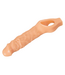 XR Brands Amped Up Penis Sleeve Met Holle Kern En Testikelring Voor Extra Omvang