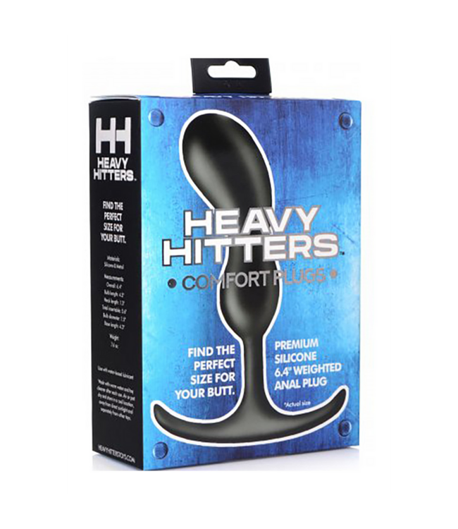 XR Brands Ergonomischer Premium-Silikon-Prostata-Plug Medium für intensive Stimulation