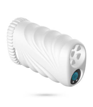Crushious Crushious Dual Chamber Trainingsmasturbator Met Oplaadbare Vibrator Wit