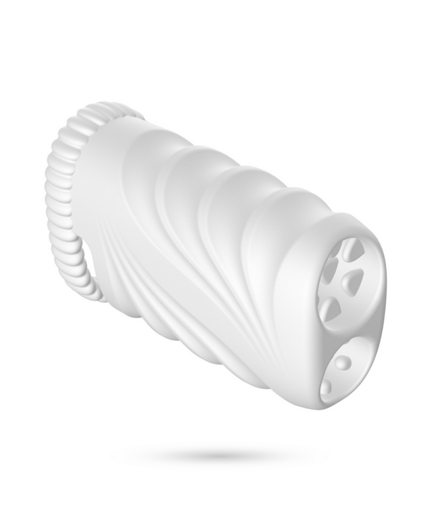 Crushious Crushious Dual Chamber Trainingsmasturbator Met Oplaadbare Vibrator Wit