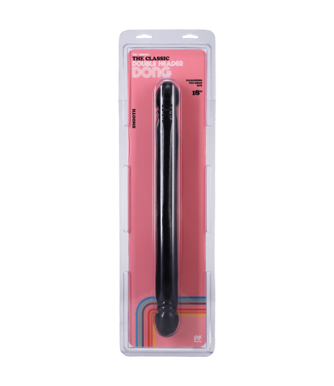 Doc Johnson Smooth 18" Double Head Dildo - Body-Safe & Flexible Pleasure Tool