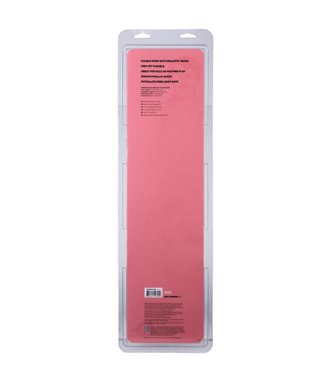 Doc Johnson Glatter 45 cm Doppelkopf-Dildo – Doppeltes Vergnügen für alle!