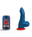 Fuck & Fist Realistic Blue Thor S Curved Dildo with Suction Cup - 12 cm Insertable