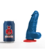 Fuck & Fist Realistischer blauer Dildo mit Hoden – 12 cm einführbare Länge