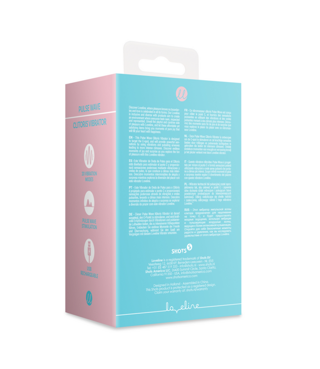 Loveline Arctic Blue Pulse Wave Clitoris Vibrator for Intense Sensations