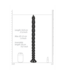 Ouch! OUCH! Stacked Anal Snake 54.9 cm – Waterproof, Deep Pleasure with Suction