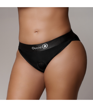 Ouch! Vibrating Strap-On Boxer XL/XXL Black – Comfort, Elegance & Pleasure