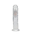 RealRock RealRock Transparante 22 cm Rechte Vibrerende Dildo Met Zuignap