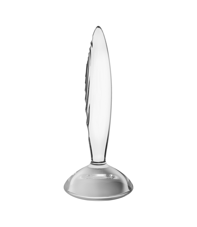 Satisfyer Satisfyer Glazen Anale Plug 10cm Borosilicaat Transparant Met Textuur