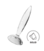 Satisfyer Satisfyer Glazen Anale Plug 10cm Borosilicaat Transparant Met Textuur