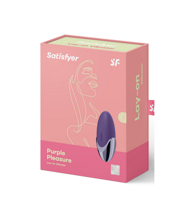Satisfyer Satisfyer Purple Precision Ergonomische Lay-on Vibrator Met Siliconen Afwerking