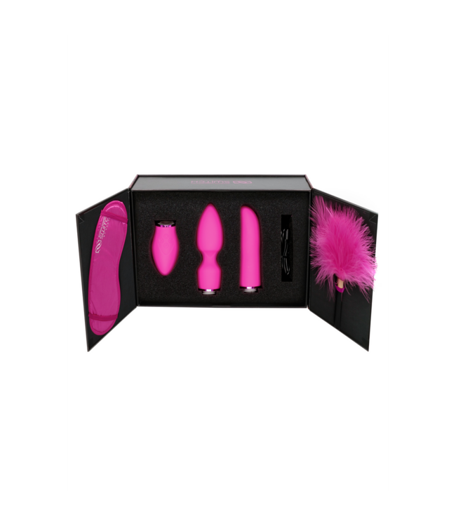 Switch by Shots Pleasure Kit #4: Vibrator mit 10 Stufen & 2 Silikon-Aufsätzen