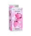XR Brands Glazen Butt Plug Roze Bloemvorm 12,4 cm – Duurzaam Borosilicaatglas