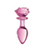 XR Brands Glazen Butt Plug Roze Bloemvorm 12,4 cm – Duurzaam Borosilicaatglas