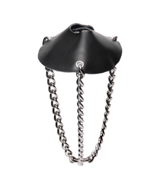 XR Brands Premium Leather Parachute Ball Stretcher by XR Brands – Comfort & Control