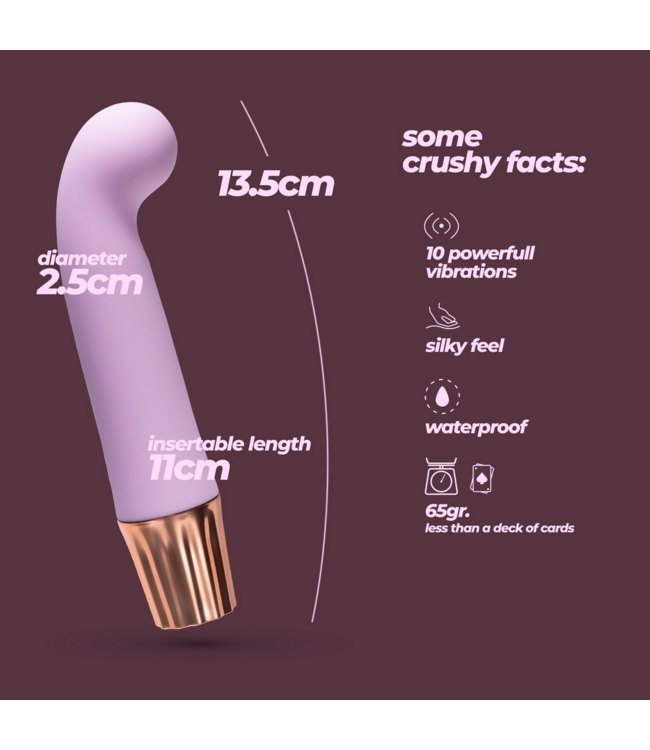 Crushious Mellow Gee Mini G-Spot Vibrator - Powerful, Quiet & Compact