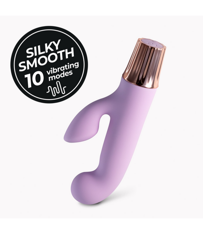 Crushious Mellow Cony Lavender Mini Vibrator – Compact, Quiet, 10 Vibes
