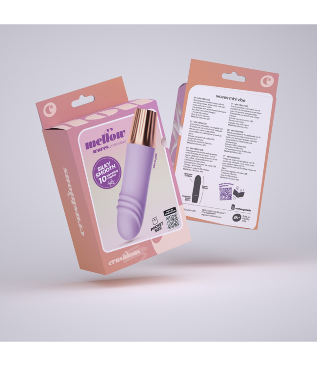 Crushious Crushious Mini Vibrator Lavendel Met 10 Vibratiestanden En Siliconen Afwerking