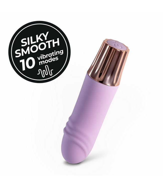 Crushious Crushious Mini Vibrator Lavendel Met 10 Vibratiestanden En Siliconen Afwerking