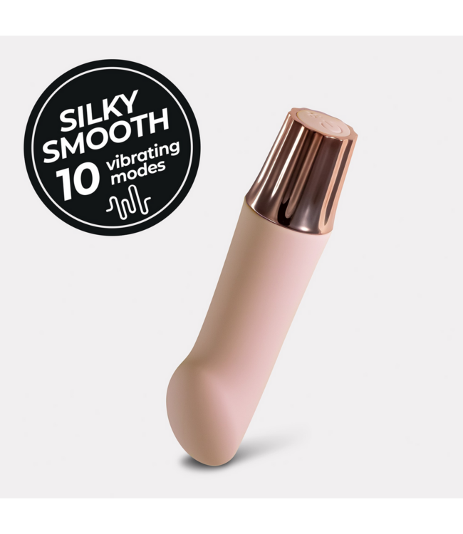 Crushious Mellow Mini G-Spot Vibrator - Pink, 10 Vibration Settings, Silicone