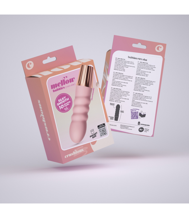 Crushious Crushious Mini Vibrator Roze Met 10 Vibratiestanden – Compact & Stil