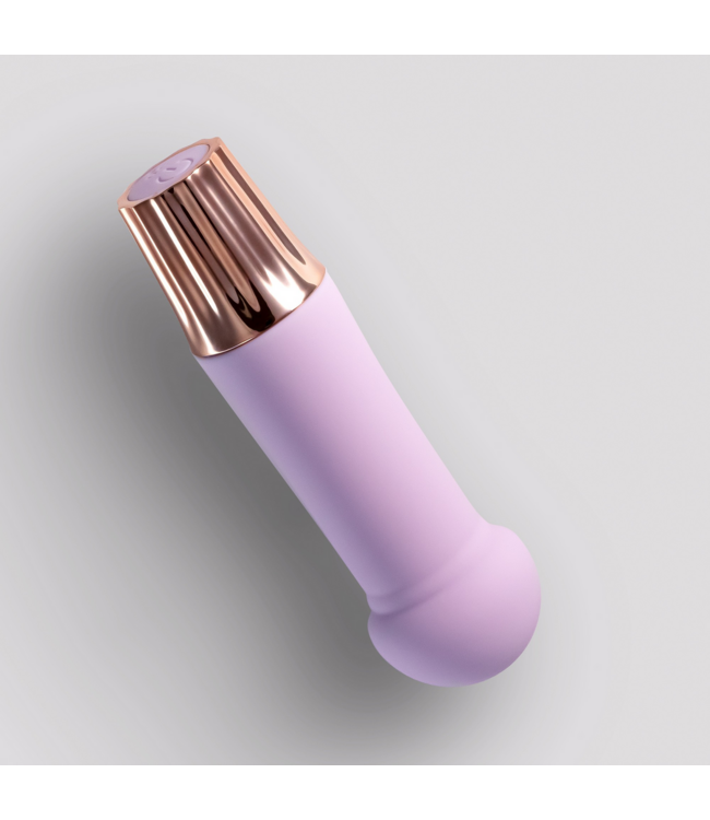 Crushious Crushious Mellow Mini Wand Vibrator Lavendel Met 10 Vibratiestanden