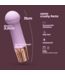 Crushious Crushious Mellow Mini Wand Vibrator Lavendel Met 10 Vibratiestanden