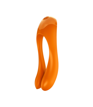Satisfyer Candy Cane Finger Vibrator - Compact & Powerful Pleasures in Orange