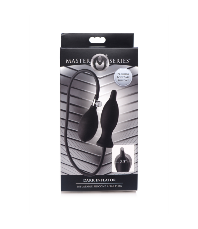 XR Brands Dark Inflator 62 cm – Aufblasbarer Silikon Buttplug für genussvolle Dehnung