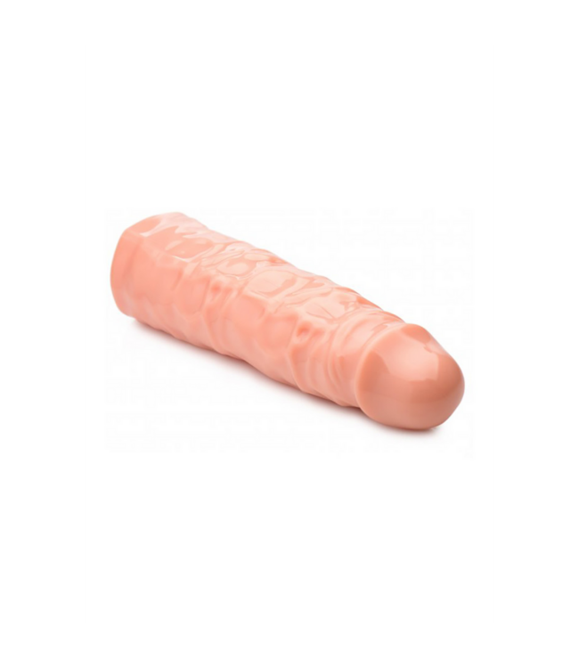 XR Brands Penis Sleeve 3 cm Extra Lengte Met Realistische Structuur En Versterking