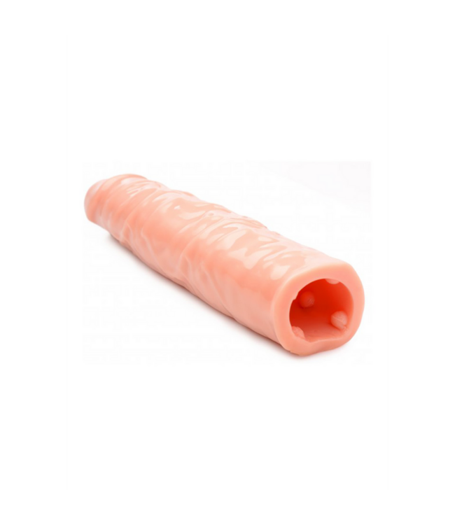 XR Brands Penis Sleeve 3 cm Extra Lengte Met Realistische Structuur En Versterking