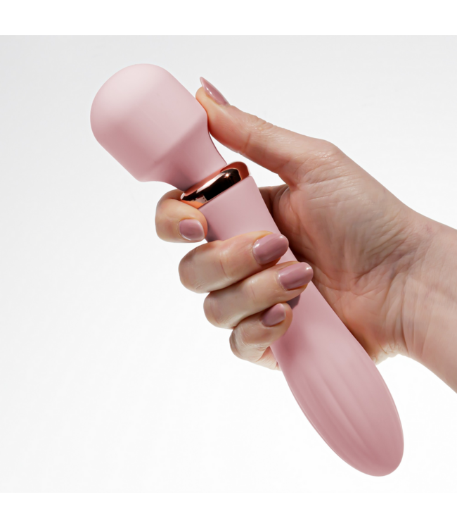 Crushious Jinx Double Wand Massager: 10 Vibrations & Heating for Ultimate Relaxation