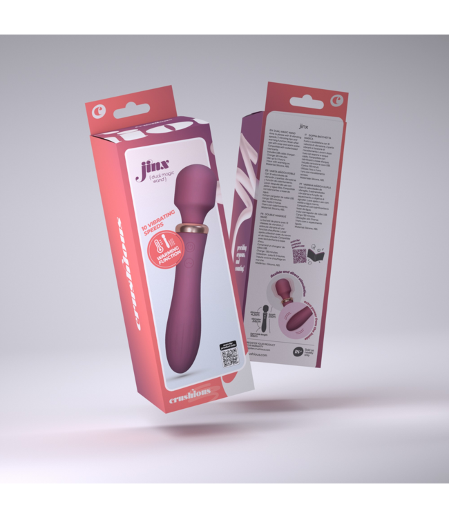 Crushious Jinx Double Wand Massager: Heated, Stylish & Powerful Vibration