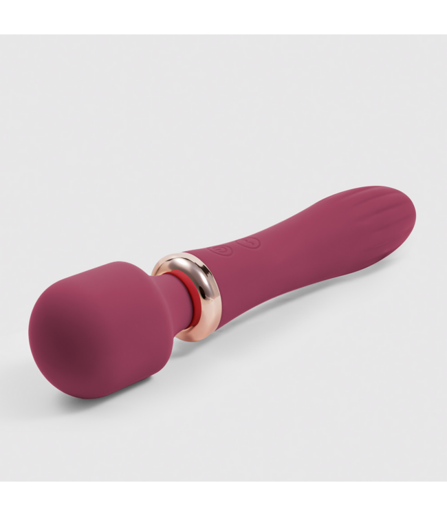 Crushious Crushious Dual Wand Vibrator Rood Met Verwarming En 10 Vibratiestanden