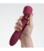 Crushious Crushious Dual Wand Vibrator Rood Met Verwarming En 10 Vibratiestanden