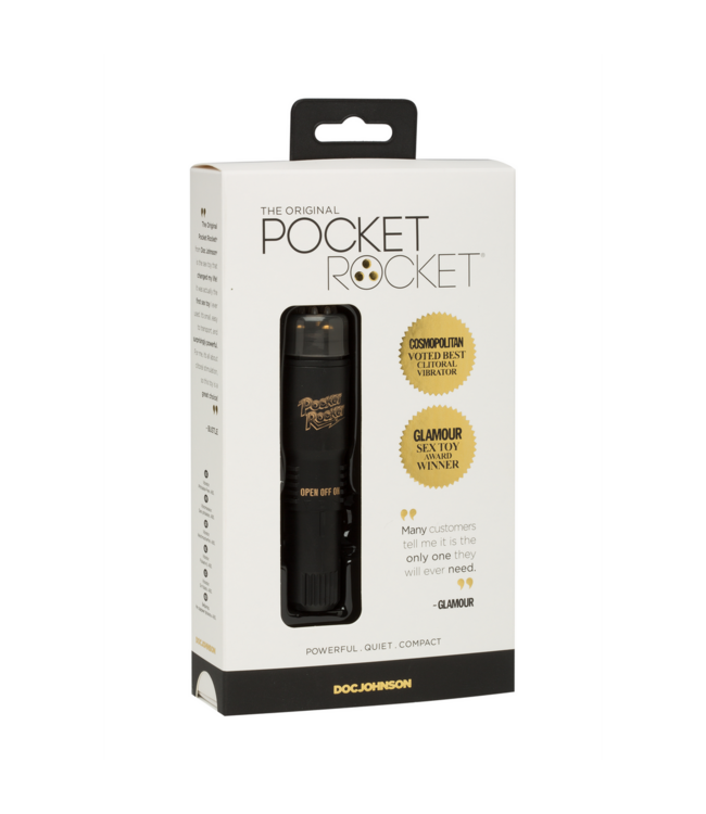 Doc Johnson Original Pocket Rocket Limited Edition – Kompakt, kraftvoll, schwarz!