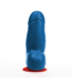 Fuck & Fist Realistischer blauer Dildo mit Saugnapf – 11,5 cm einführbar