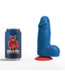 Fuck & Fist Blauwe Realistische Dikke Dildo Met Ballen En Verwijderbare Zuignap 11,5 cm