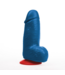 Fuck & Fist Blauwe Realistische Dikke Dildo Met Ballen En Verwijderbare Zuignap 11,5 cm