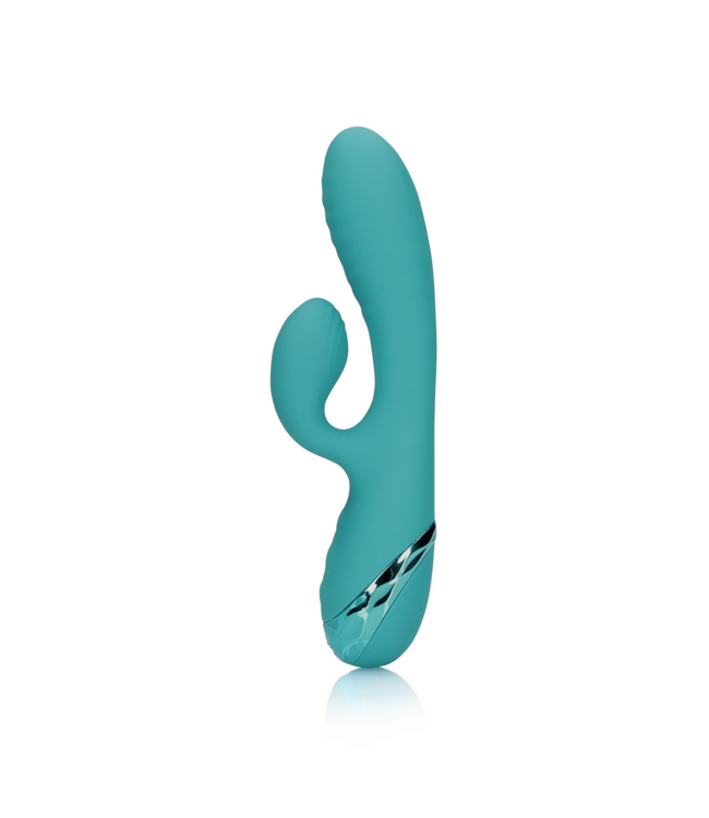 Loveline Aufblasbarer Loveline Rabbit-Vibrator – Pfauenblaues G-Punkt Vergnügen!