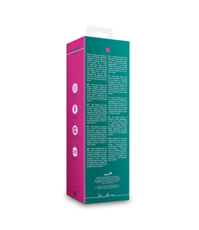 Loveline Loveline G-Spot Vibrator Met Siliconen Kraal In Blauwgroen
