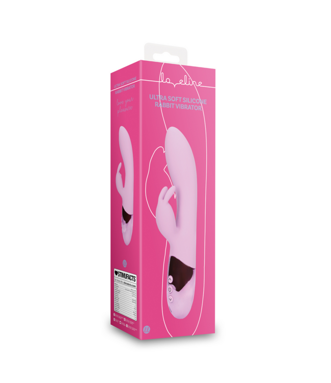 Loveline Ultra Soft Silicone Rabbit Vibrator for Intense G-Spot & Clitoral Pleasure