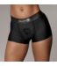Ouch! Strap-on Boxer Met Vibrator En O-Ring Systeem Voor Dildo's M/L Zwart
